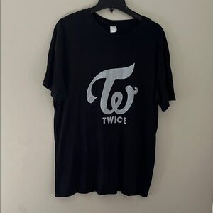 TWICE Logo Black T-Shirt